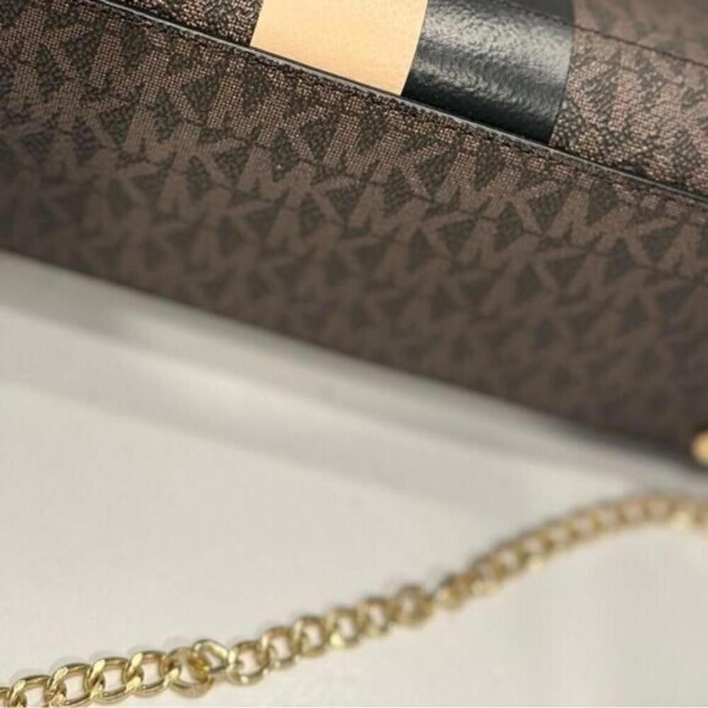 Michael KORS Williamsburg logo-plaque leather tote bag, purse new - Picture 10 of 12